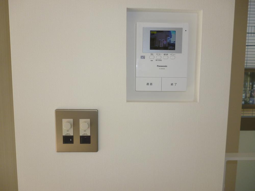 Security equipment. Dimmer light switch that you can adjust the brightness of the color monitor with intercom & lighting
