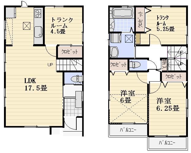 Floor plan. (1 Building), Price 35,800,000 yen, 3LDK, Land area 94.65 sq m , Building area 89.3 sq m