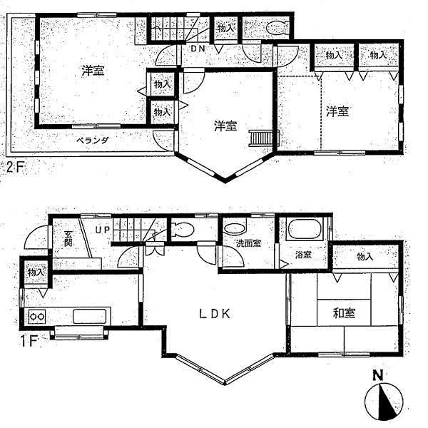Floor plan. 27,900,000 yen, 4LDK, Land area 120 sq m , Building area 92.33 sq m