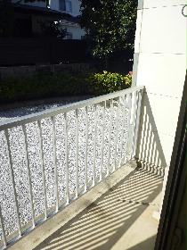 Balcony. 1F is a veranda