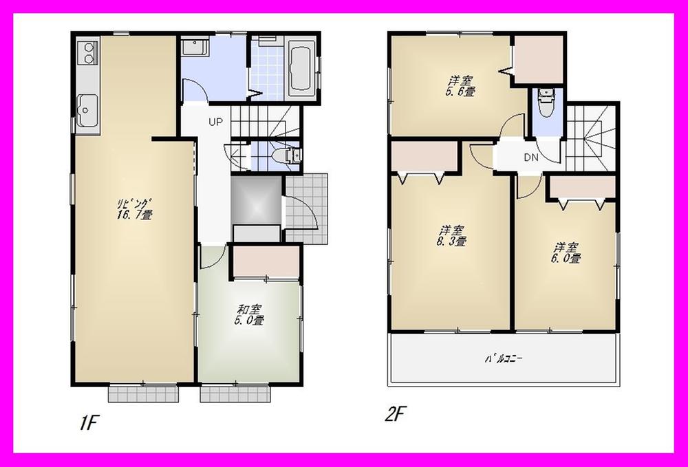 Floor plan. (1 Building), Price 35,800,000 yen, 4LDK, Land area 110.2 sq m , Building area 97.08 sq m