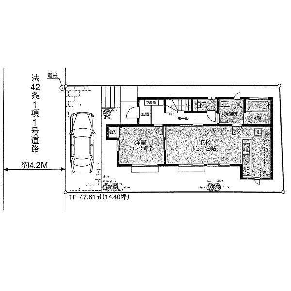 Compartment figure. 29,800,000 yen, 4LDK, Land area 107.09 sq m , Building area 89.84 sq m