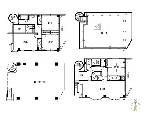 Floor plan. 38,800,000 yen, 4LDK + S (storeroom), Land area 132.3 sq m , Building area 148.68 sq m