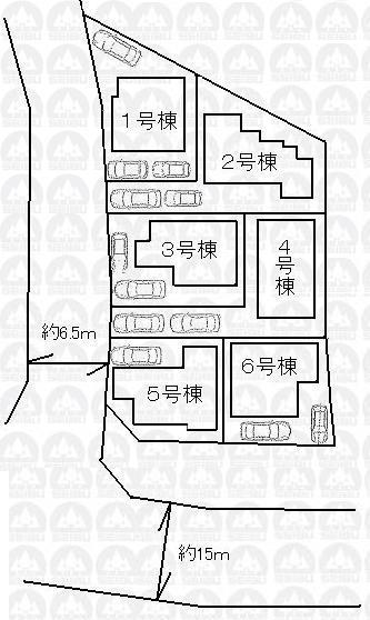 The entire compartment Figure. All six buildings This selling three buildings 1 Building: 115.10 sq m (34.81 square meters) 5 Building: 100.10 sq m (30.28 square meters) 6 Building: 111.18 sq m (33.63 square meters)