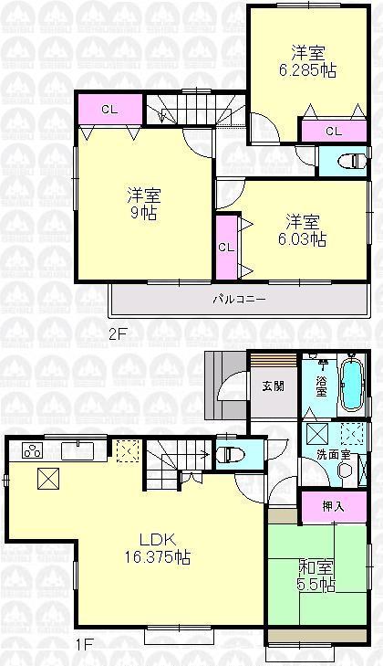 Floor plan. Tama monorail line "Kamikitadai" station 14 mins