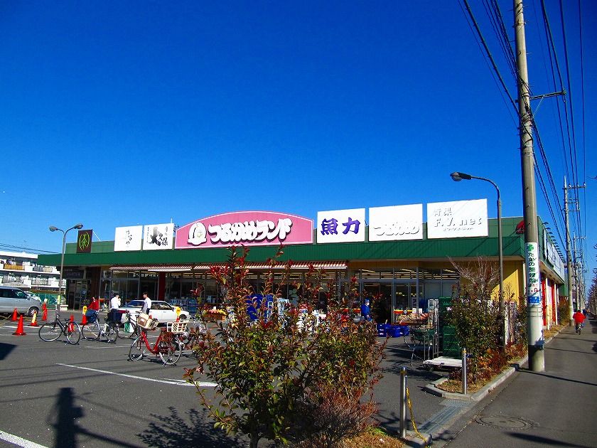 Supermarket. Tsurukame land Higashiyamato store up to (super) 734m