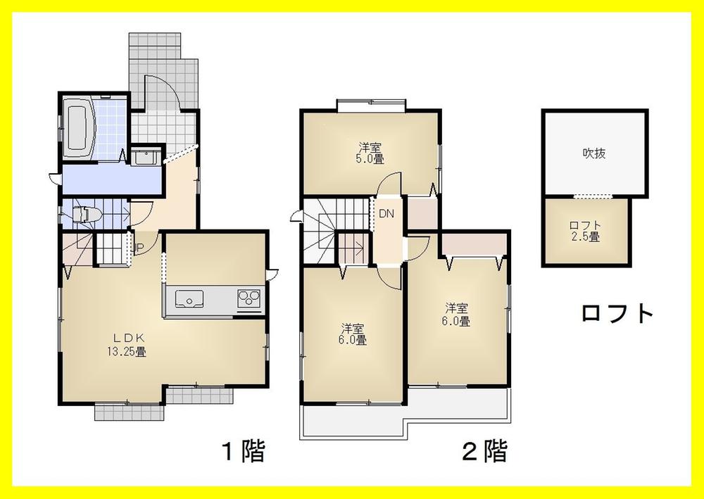 Floor plan. Price 25,800,000 yen, 3LDK, Land area 90.31 sq m , Building area 71.21 sq m