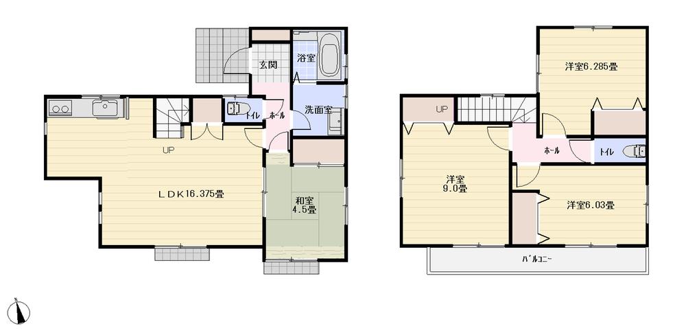 Floor plan. 22,800,000 yen, 4LDK, Land area 100.1 sq m , Building area 98.12 sq m floor plan