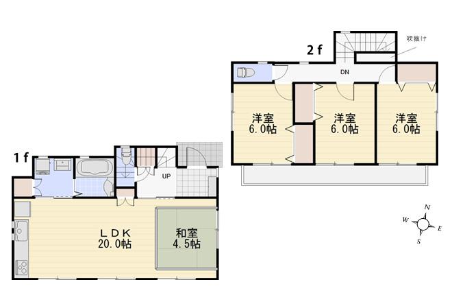 Floor plan. 39,800,000 yen, 4LDK, Land area 120.91 sq m , Building area 93.57 sq m Floor