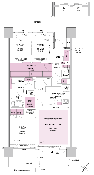 Floor: 3LDK + KC + SIC + N, the occupied area: 76.44 sq m, Price: TBD