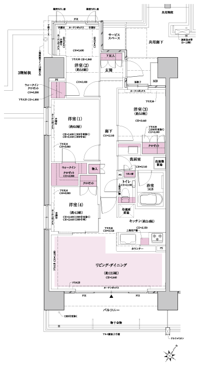 Floor: 4LDK + 2WIC, occupied area: 83.13 sq m, Price: TBD