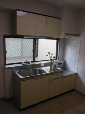 Kitchen. Small window with kitchen