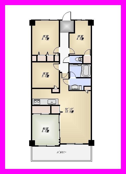 Floor plan. 3LDK + S (storeroom), Price 21,800,000 yen, Occupied area 82.94 sq m , Balcony area 8.98 sq m floor plan