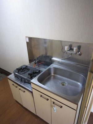 Kitchen. Gas stove is installed Allowed