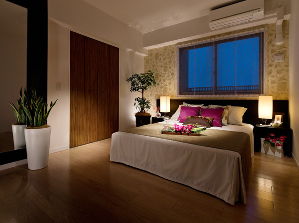 Interior.  [bedroom] Nurture comfortably individual time wrapped in clear, Is the enhancement of private space.