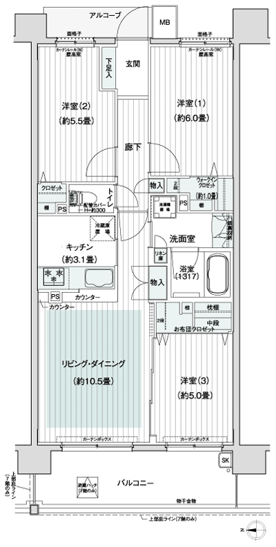 Floor: 3LDK + WIC + FC, the occupied area: 67.57 sq m, Price: 25,980,000 yen, now on sale