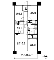 Floor: 3LDK + WIC + FC, the occupied area: 67.57 sq m, Price: 25,980,000 yen, now on sale