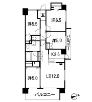 Floor: 4LDK + 2WIC + FC, the occupied area: 81.45 sq m, Price: 33,980,000 yen, now on sale