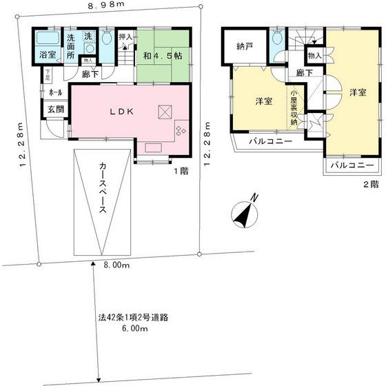 Floor plan. 29,800,000 yen, 3LDK, Land area 104.12 sq m , Building area 81.67 sq m storeroom ・ Attic storage Yes