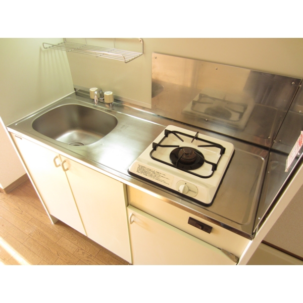 Kitchen. Gas stove 1-neck with a kitchen