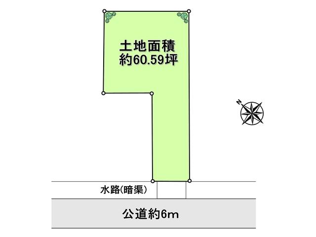 Compartment figure. Land price 39,800,000 yen, Land area 200.31 sq m Hino Shinmachi 3-chome Compartment Figure