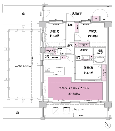 Floor: 3LDK + TR, the occupied area: 71.98 sq m, Price: 37,400,000 yen, now on sale