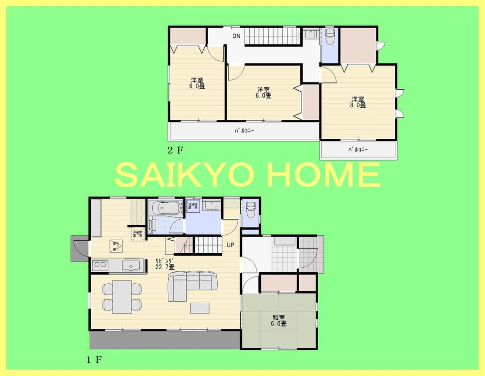 Floor plan. 47,800,000 yen, 4LDK, Land area 165 sq m , Building area 117.58 sq m floor plan