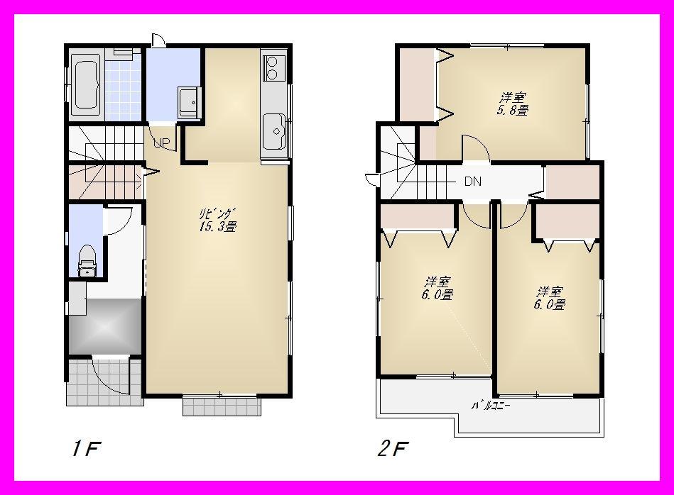 Floor plan. 27,800,000 yen, 3LDK, Land area 105.28 sq m , Building area 80.73 sq m floor plan