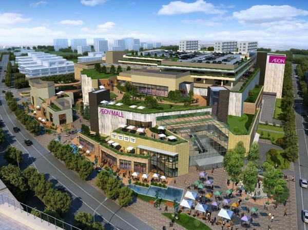 (Tentative name) Aeon Mall Tamadaira forest Rendering (about 280m / 4-minute walk) (from the Corporation Aeon Mall news release October 15, 2013) published in the CG is, In fact a slightly different is the image Perth that was created at the time of the Corporation ion mall business proposal.