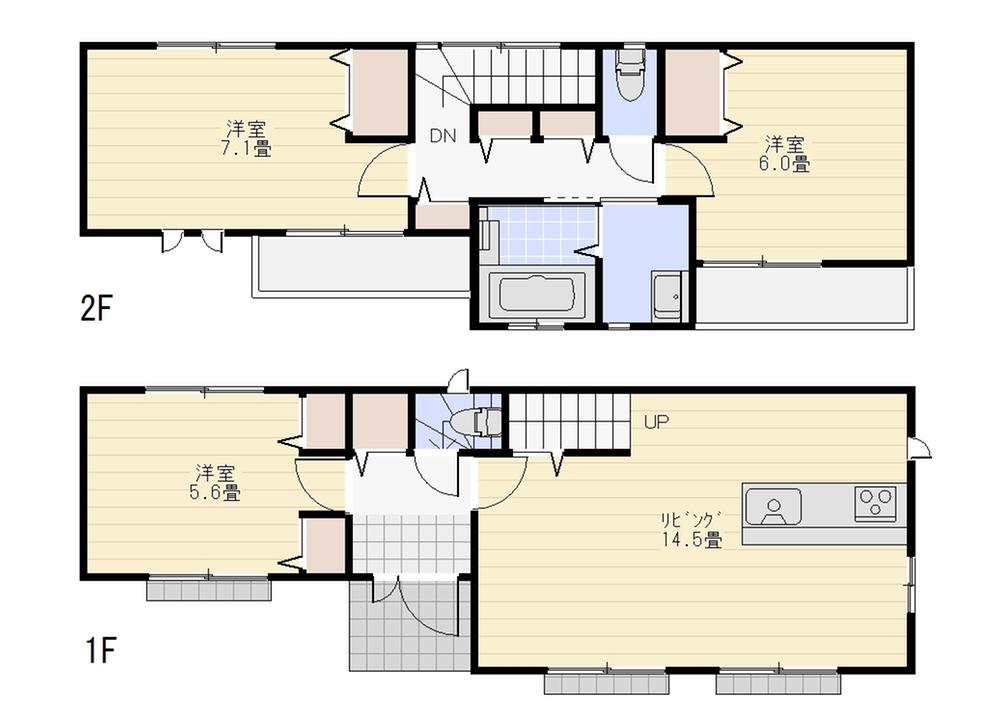 Floor plan. 25,800,000 yen, 3LDK, Land area 104.77 sq m , Building area 80.32 sq m floor plan