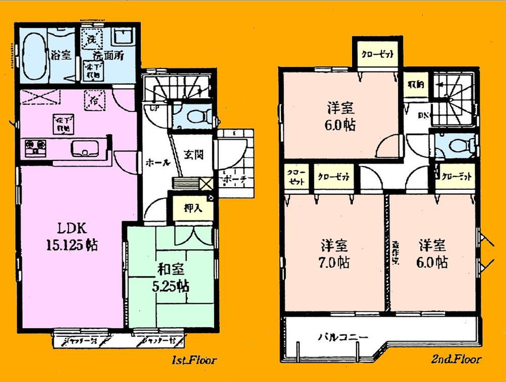 Floor plan. 42,900,000 yen, 4LDK, Land area 126.71 sq m , Building area 95.02 sq m floor plan