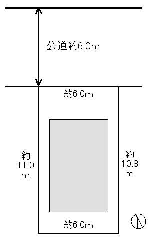 Floor plan. 21,800,000 yen, 2LDK, Land area 66 sq m , Building area 58.9 sq m site plan
