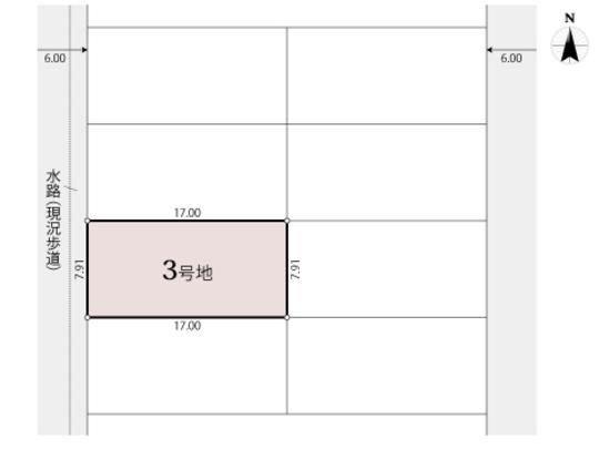 Compartment figure. Land price 34,500,000 yen, Land area 134.65 sq m compartment view