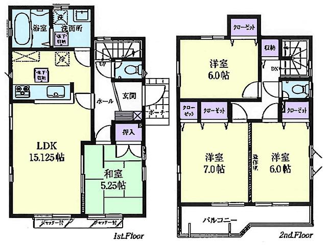 Floor plan. 42,900,000 yen, 4LDK, Land area 126.71 sq m , Building area 95.02 sq m