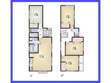 Floor plan. (4 Building), Price 34,300,000 yen, 4LDK, Land area 132.47 sq m , Building area 97.6 sq m