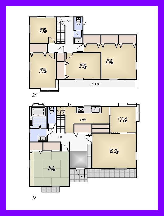 Floor plan. 33,800,000 yen, 5LDK, Land area 223.63 sq m , Building area 138.81 sq m floor plan