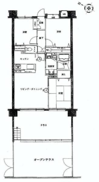 Floor plan. 3LDK, Price 30,800,000 yen, Occupied area 70.15 sq m