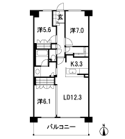 Floor: 3LDK + multi-closet, the occupied area: 77.17 sq m, Price: 30.5 million yen, currently on sale