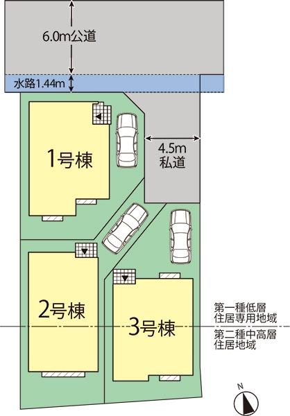The entire compartment Figure. Hinohon-cho 5-chome, the entire compartment view