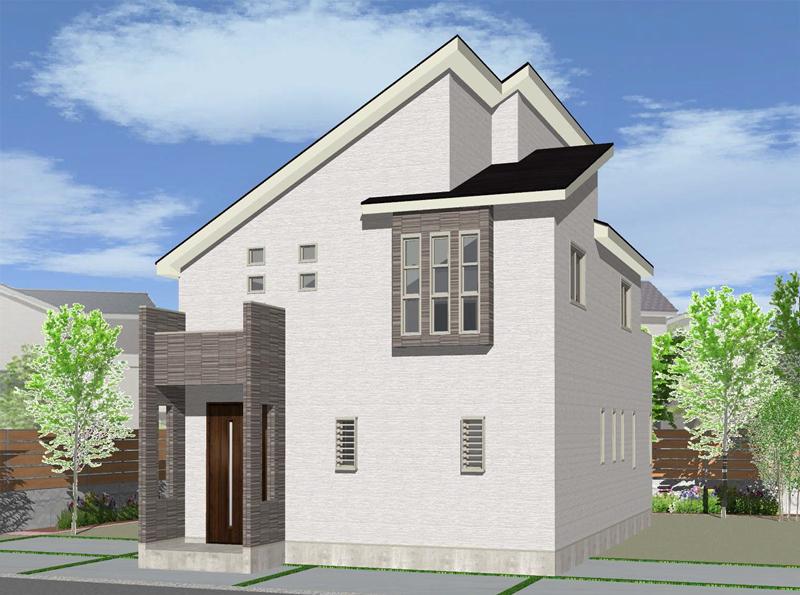 Rendering (appearance). 4 Building Rendering 4LDK + loft, The master bedroom is a floor plan with a walk-in closet. 
