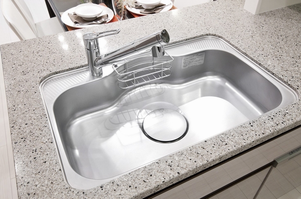 Water purifier built-in faucets and wide sink