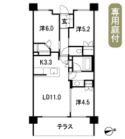 Floor: 3LDK + WIC + MC, occupied area: 65.62 sq m, Price: 29,300,000 yen, now on sale