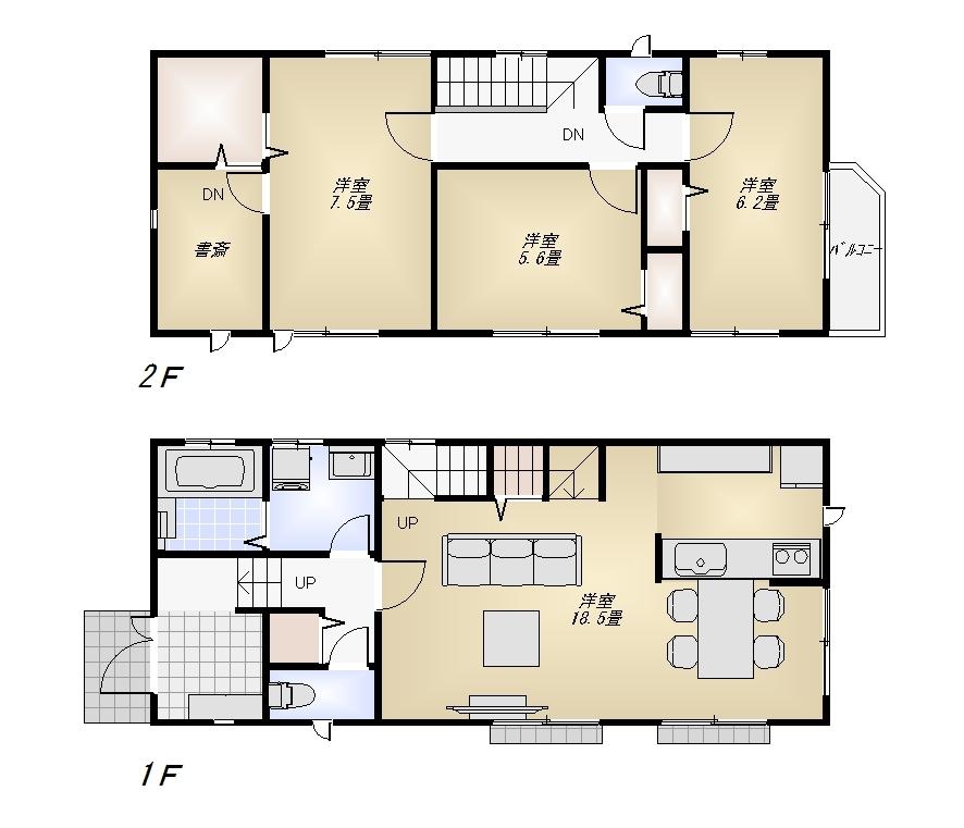 Floor plan. 41,800,000 yen, 3LDK, Land area 112.11 sq m , Building area 104.48 sq m