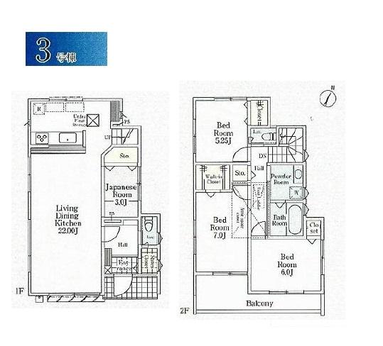 Floor plan. 35,800,000 yen, 3LDK, Land area 135.83 sq m , Building area 102.24 sq m