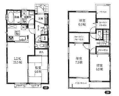 Floor plan. 39,600,000 yen, 4LDK, Land area 109.26 sq m , Building area 98.12 sq m floor plan