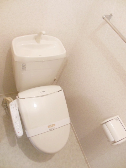 Toilet. Warm water washing toilet