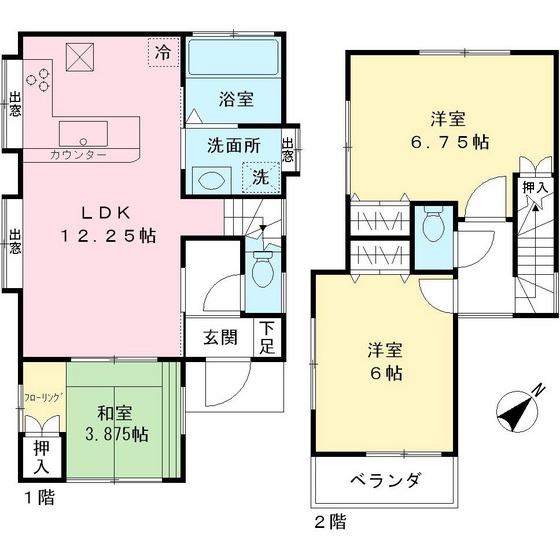 Floor plan. 26,800,000 yen, 3LDK, Land area 83.8 sq m , Building area 66.01 sq m