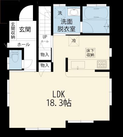 Floor plan. 38,800,000 yen, 3LDK + S (storeroom), Land area 116.34 sq m , Building area 92.32 sq m 1 floor