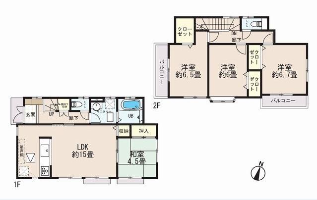 Floor plan. (10 Building), Price 32,880,000 yen, 4LDK, Land area 126.26 sq m , Building area 95.98 sq m