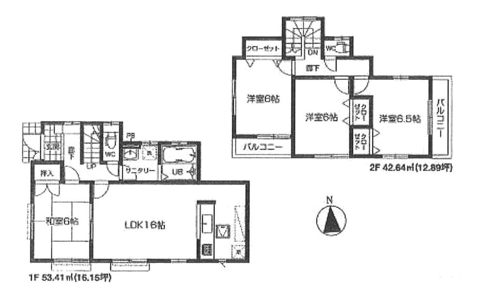 Floor plan. (4 Building), Price 33,800,000 yen, 4LDK, Land area 133.43 sq m , Building area 96.05 sq m